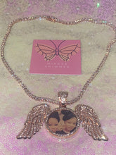 Load image into Gallery viewer, Custom Angel Wings Pendant - Mirage Shimmer