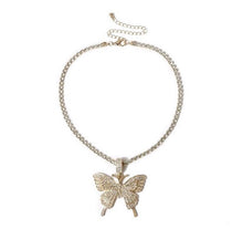 Load image into Gallery viewer, Butterfly Dainty pendant necklace