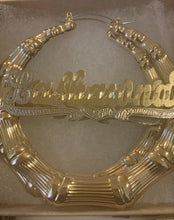 Load image into Gallery viewer, Bamboo Hoops - Mirage Shimmer