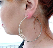 Load image into Gallery viewer, Jlo Hoop Earrings