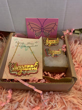 Load image into Gallery viewer, Onyx Nameplate Necklace