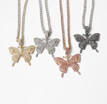 Load image into Gallery viewer, Butterfly Dainty pendant necklace