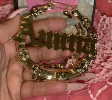 Load image into Gallery viewer, Bamboo Hoops - Mirage Shimmer