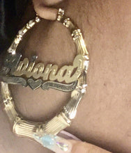 Load image into Gallery viewer, Bamboo Hoops - Mirage Shimmer