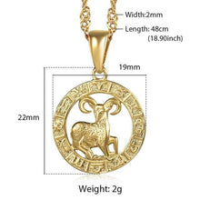Load image into Gallery viewer, Clair Zodiac Necklace - Mirage Shimmer