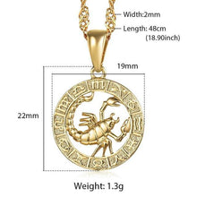 Load image into Gallery viewer, Clair Zodiac Necklace - Mirage Shimmer