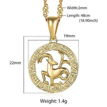 Load image into Gallery viewer, Clair Zodiac Necklace - Mirage Shimmer