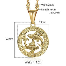 Load image into Gallery viewer, Clair Zodiac Necklace - Mirage Shimmer