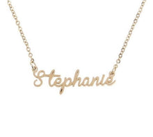 Load image into Gallery viewer, Dainty Nameplate Necklace - Mirage Shimmer
