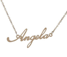 Load image into Gallery viewer, Dainty Nameplate Necklace - Mirage Shimmer
