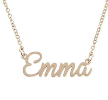 Load image into Gallery viewer, Dainty Nameplate Necklace - Mirage Shimmer
