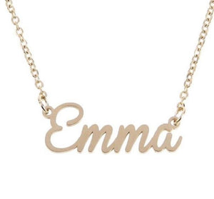 Dainty Nameplate Necklace - Mirage Shimmer