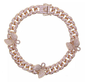 10 mm CZ Rotate butterfly Bracelet - Mirage Shimmer