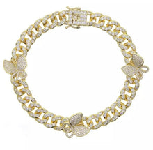 Load image into Gallery viewer, 10 mm CZ Rotate butterfly Bracelet - Mirage Shimmer
