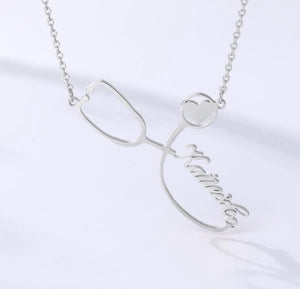 Custom Stethoscope Necklace - Mirage Shimmer