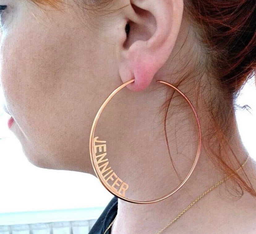 Jlo name earrings discount