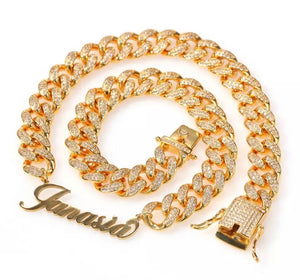 Script Cuban Necklace