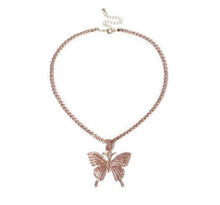 Load image into Gallery viewer, Butterfly Dainty pendant necklace
