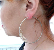 Load image into Gallery viewer, Jlo  Hoop Earrings
