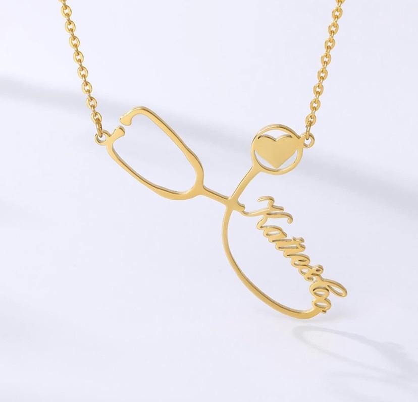 Custom Stethoscope Necklace - Mirage Shimmer