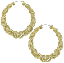 Load image into Gallery viewer, Xoxo hoop earrings
