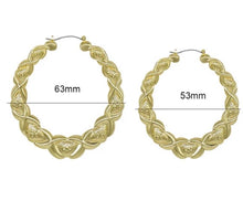 Load image into Gallery viewer, Xoxo hoop earrings
