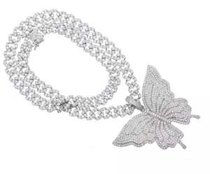 Butterfly Dream  Cuban Necklace - Mirage Shimmer