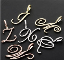 Load image into Gallery viewer, Cursive Initial Necklace
