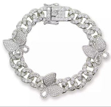 Load image into Gallery viewer, 10 mm CZ Rotate butterfly Bracelet - Mirage Shimmer
