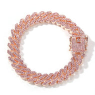 Miami Cuban Cz Bracelets 12mm - Mirage Shimmer