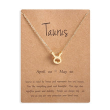 Load image into Gallery viewer, Zodiac Sign Pendant Necklace
