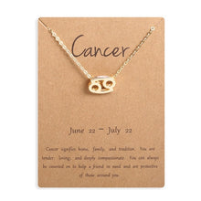 Load image into Gallery viewer, Zodiac Sign Pendant Necklace
