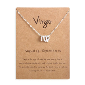 Zodiac Sign Pendant Necklace