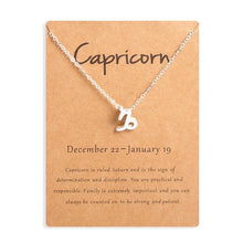 Load image into Gallery viewer, Zodiac Sign Pendant Necklace
