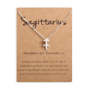 Zodiac Sign Pendant Necklace