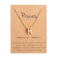 Load image into Gallery viewer, Zodiac Sign Pendant Necklace
