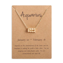 Load image into Gallery viewer, Zodiac Sign Pendant Necklace
