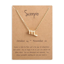 Load image into Gallery viewer, Zodiac Sign Pendant Necklace
