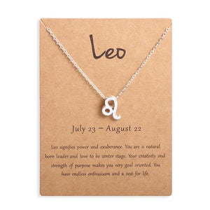 Zodiac Sign Pendant Necklace