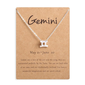 Zodiac Sign Pendant Necklace