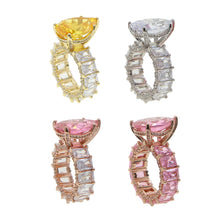 Load image into Gallery viewer, Princess cut CZ rings
