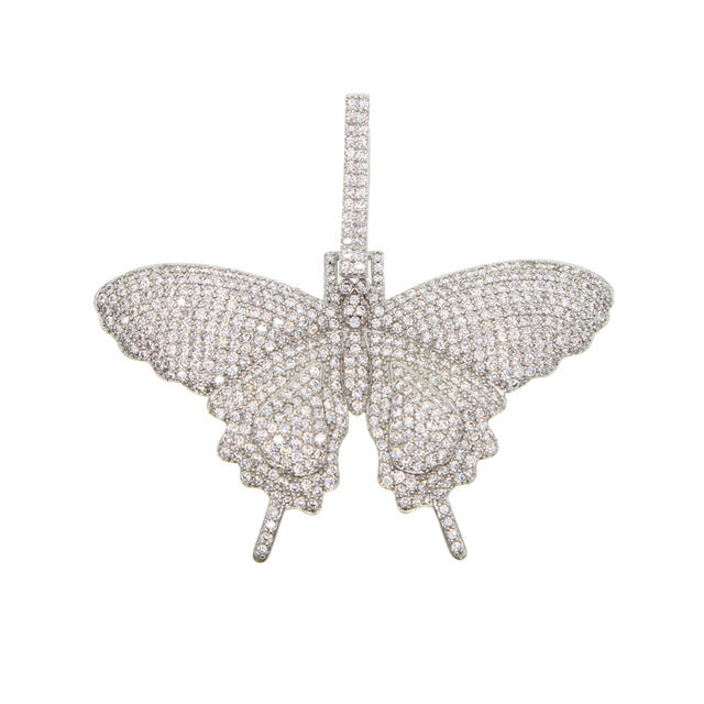 Paved Butterfly CZ Necklace